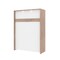 Bestar Cielo 60W 59W Full Murphy Bed, Rustic Brown & White 80183-000009 - alternate 1